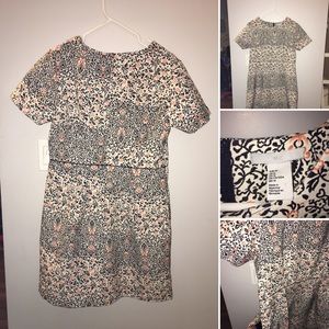H&M Floral Jacquard Sheath Dress